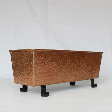 Arts & Crafts Copper and Wrought Iron Planter