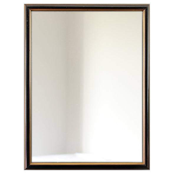 Early 20th Century Black Lacquer Mirror