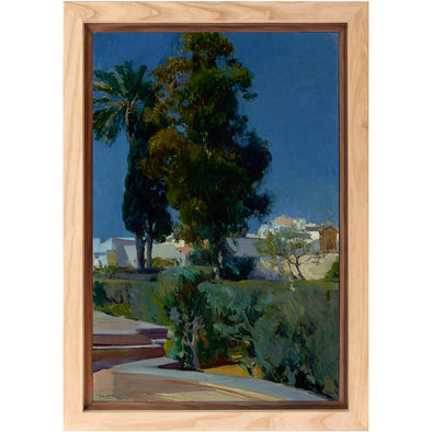Corner of the Garden, Alcazar, Sevilla&nbsp; &nbsp;- 1910

Joaquín Sorolla y Bastida (Spanish, 1863 - 1923). In a handmade an ash frame with walnut slip. wall art, fine art print, wall print, framed art print, framed wall art, unique art work, sorolla