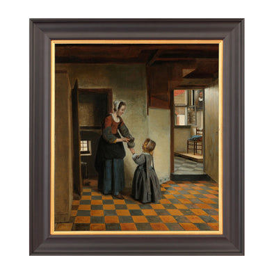 art wall art, fine art print, wall print, framed art print, framed wall art, unique art work, pieter de hooch