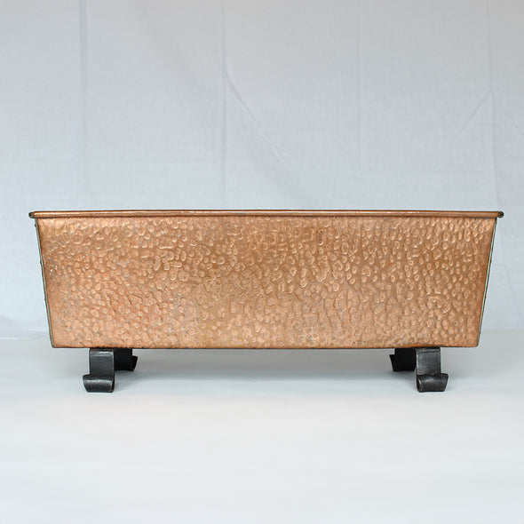 Arts & Crafts Copper and Wrought Iron Planter