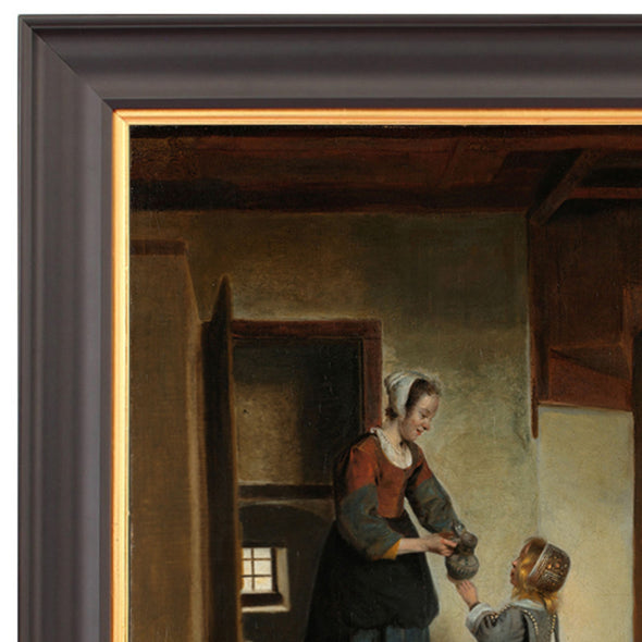 A Maid with a Child in a Pantry by Pieter de Hooch