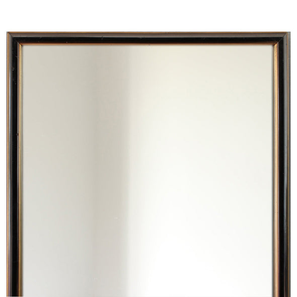 Early 20th Century Black Lacquer Mirror