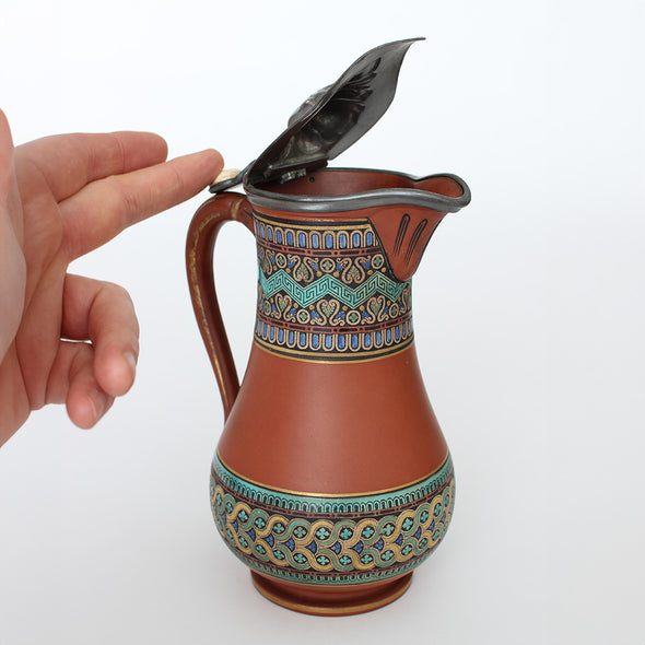 Terracotta Jug by Christopher Dresser