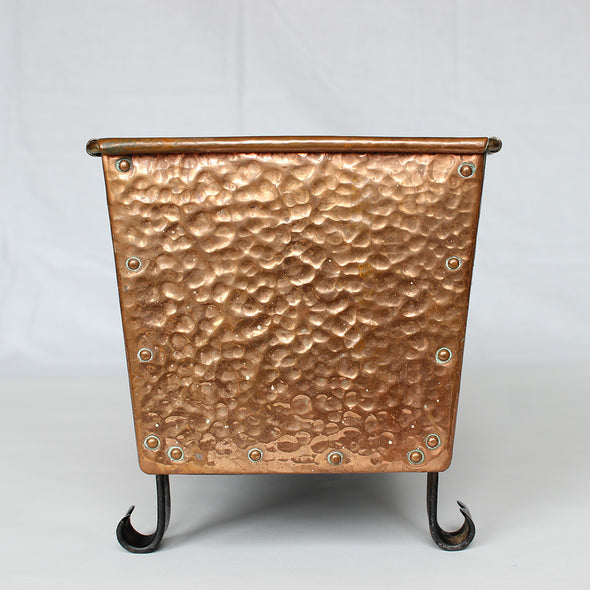 Arts & Crafts Copper and Wrought Iron Planter