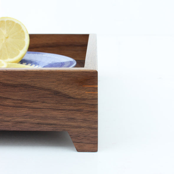 Walnut & Pear Serving Tray - Handmade to Order