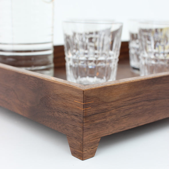 Walnut & Pear Serving Tray - Handmade to Order