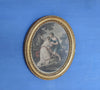 Antique Print. Paris and Oenone small oval  in gilt frame  Excellent condition for age. Some minor wear on the frame.