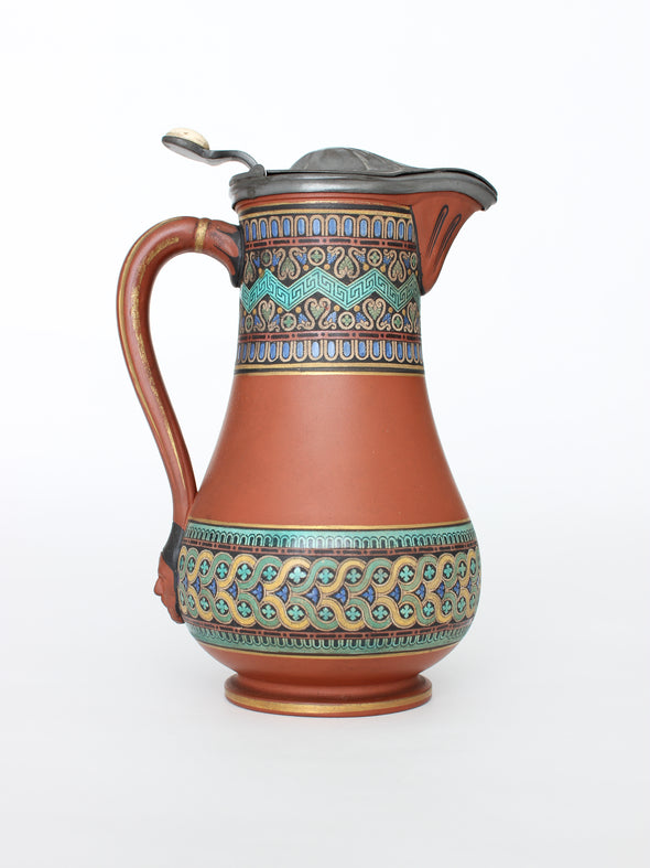 Terracotta Jug by Christopher Dresser